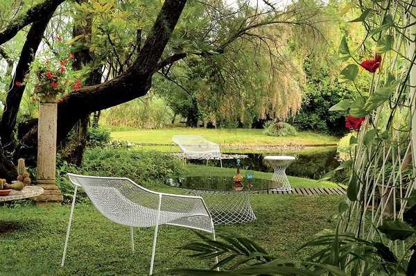 Кресло металлическое лаунж Heaven