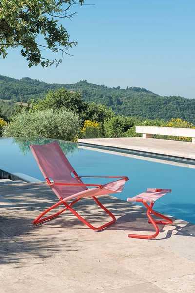 Кресло-шезлонг металлическое Snooze