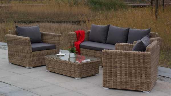 Стол плетеный журнальный Капучино