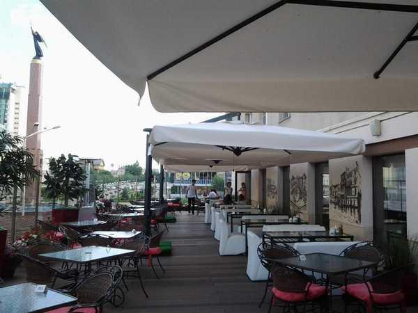 Зонт профессиональный двухкупольный Alu Double Dark