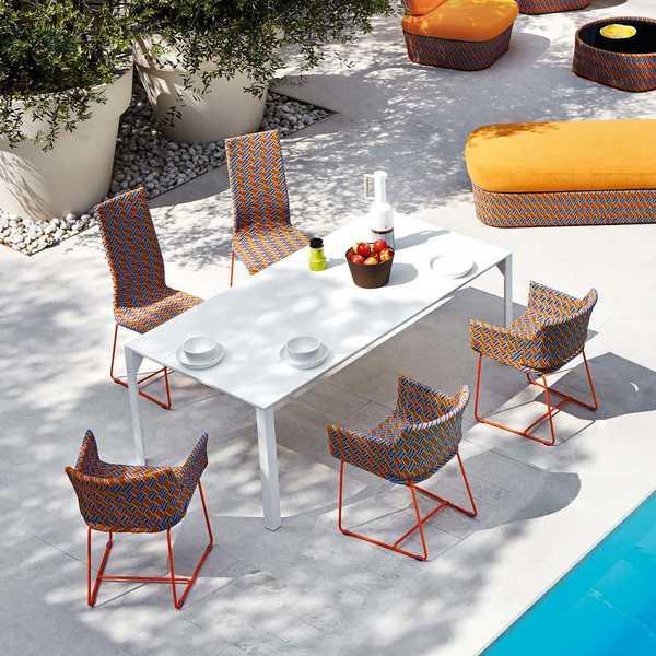 Шезлонг-лежак плетеный Kente