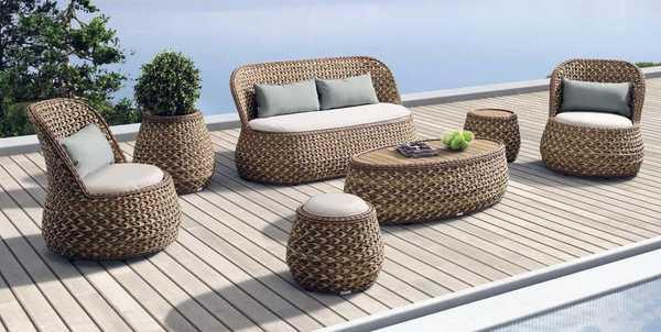 Оттоманка плетеная Antibes