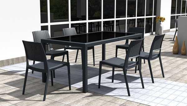 Стол пластиковый плетеный Tahiti