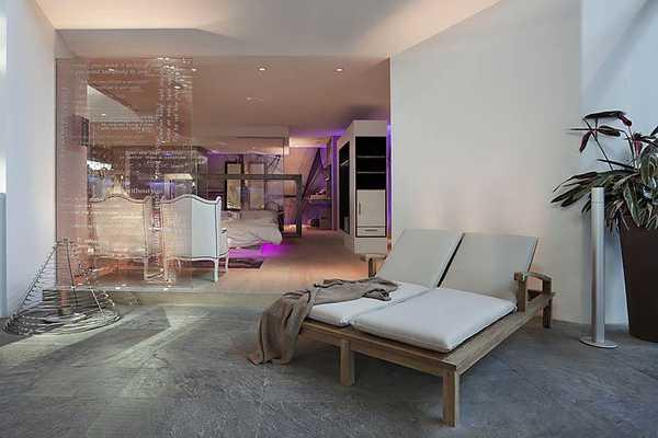 Деревянный двойной шезлонг без матраса Saint Laurent