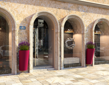 Кашпо BERKANO Parette 90 DB Snow White 2025 г.