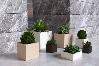 Кашпо BERKANO Quarter 70 Snow White 2025 г.