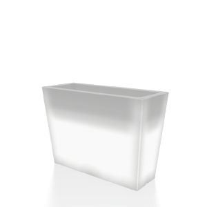 Кашпо BERKANO Trapezio 70H DB Snow White 2025 г.