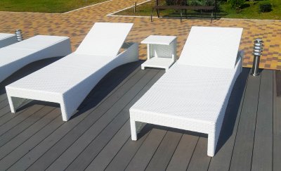 Шезлонг из искусственного ротанга ПАРАМУШИР 2025 г.
