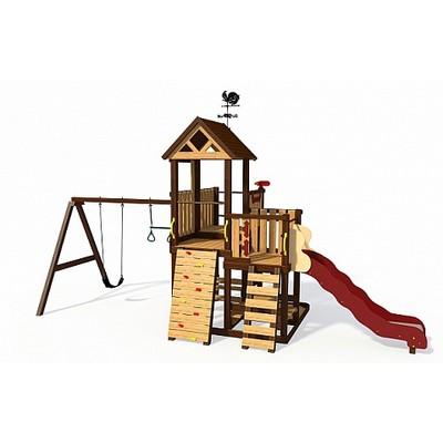 Игровой комплекс из термообработанной древисины