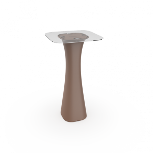 Стол барный со стеклом BERKANO Grace Bar Square Snow White 2025 г.