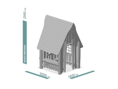 ДЕТСКИЙ ИГРОВОЙ ДОМИК ЭКО 215