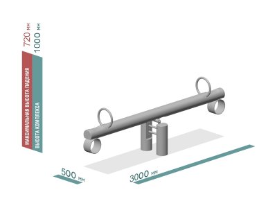КАЧАЛКА-БАЛАНСИР ДЕТСКОЙ ИГРОВОЙ ПЛОЩАДКИ ЭКО 301