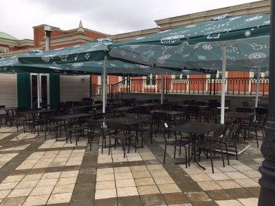 Зонт для кафе телескопический 4х4 м. 2024 г.