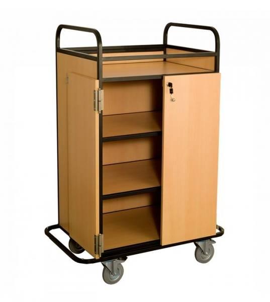 Тележка для напитков с полками из МДФ, каркас из нержавейки, ТГ 11.6н 2024 г.