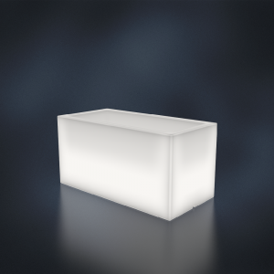 Кашпо BERKANO Cubric 40*100 Snow White 2025 г.