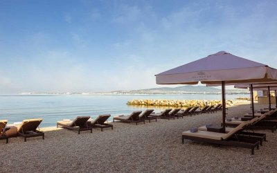 Пляжный зонт Фаэтон. Зонт телескопического сложения 3х3 м., квадратный с центральной стойкой. 2025 г.