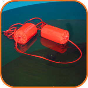 Спасательный конец Александрова в чехле (тканевая оболочка поплавков, эластичная ручка), линь 18м 2025 г.