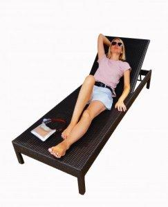 Шезлонг пляжный из искусственного ротанга ОЛЬХОН  2025 г.г.