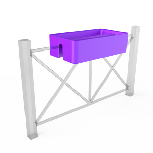 Кашпо BERKANO Vittorio Fence 28 DB Snow White 2025 г.