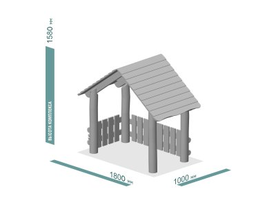 ДЕТСКИЙ ИГРОВОЙ ДОМИК ЭКО 222