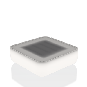 Стол BERKANO Grace с стеклом Snow White 2025 г.