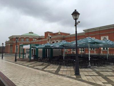 Зонт для кафе телескопический 4х4 м. 2024 г.