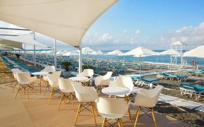 Пляжный зонт Кайра. Зонт диаметром 2,5 м, 6 спиц, блочное открывание. 2024 г.