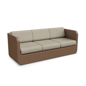 Диван BERKANO Grace с подушками Snow White / Bone Brown 2025 г.