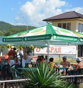 Зонт для кафе телескопический 4х4 м. 2024 г.