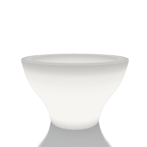 Кашпо BERKANO Vetro 75 Snow White 2025 г.