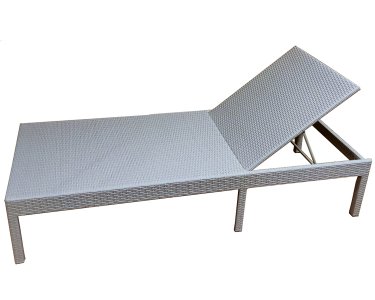 Шезлонг усиленный с матрасом 2024