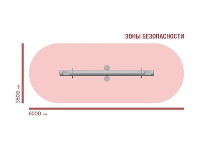 КАЧАЛКА-БАЛАНСИР ДЕТСКОЙ ИГРОВОЙ ПЛОЩАДКИ ЭКО 301