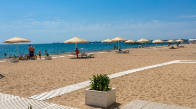 Пляжный зонт Буревестник. Пляжный круглый зонт диаметром 3,0 м (шесть спиц). 2025 г.