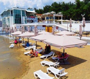 Пляжный зонт Фаэтон. Зонт телескопического сложения 3х3 м., квадратный с центральной стойкой. 2025 г.