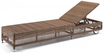 Шезлонг-лежак плетеный АКТИНИЯ 2024 г.