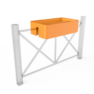 Кашпо BERKANO Vittorio Fence 28 DB Snow White 2025 г.