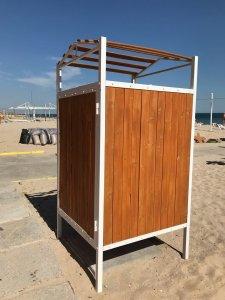 Пляжная одноместная кабинка для переодевания. Дюна Мале. Цена 2022 г.