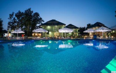 Большой пляжный телескопический зонт Альбатрос. 4х4 м., квадрат. 2023 г.