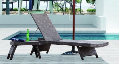 Шезлонг-лежак плетеный КУНАШИР 2025 г.