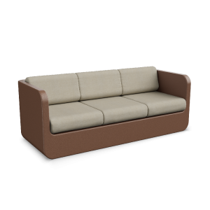 Диван BERKANO Grace с подушками Snow White / Bone Brown 2025 г.