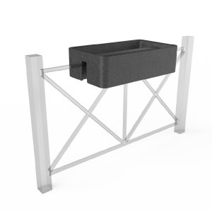 Кашпо BERKANO Vittorio Fence 28 DB Snow White 2025 г.