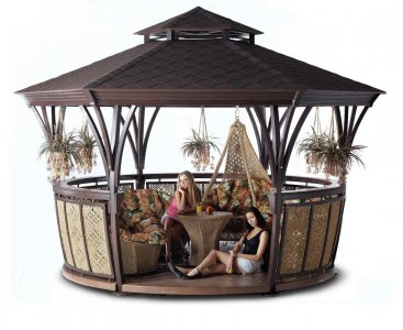 Большая беседка "Грация L" (уникальный каркас для подвесных гамаков)