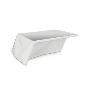 Стол BERKANO Quaro со стеклом Snow White 2025 г.