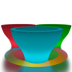 Кашпо BERKANO Vetro 75 Snow White 2025 г.