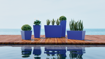 Кашпо BERKANO Trapezio 42V Snow White 2025 г.