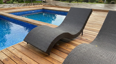 Шезлонг-лежак плетеный КРЫМ 2025 г.