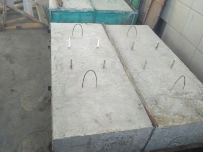 Армированные жб блоки устанавливаемые под опорную ногу навеса