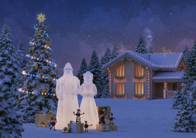 Светильник Дед мороз Snow White 2025 г.