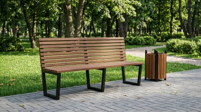 Лавочка деревянная парковая Сиена 2026 г.