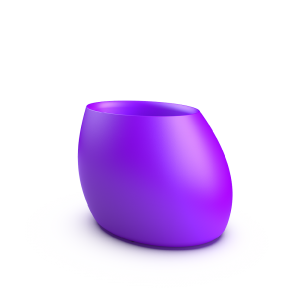 Кашпо BERKANO Bend 80 Snow White 2025 г.